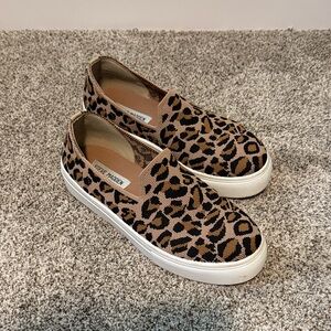 Steve Madden Animal Print Slip-On Shoes
